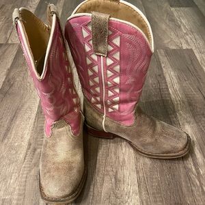 Roper Girls Askook Square Toe Cowboy Boots